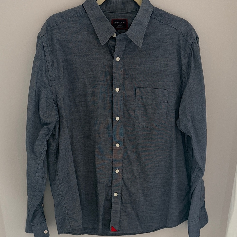UNTUCKit Men's Blue Shirt